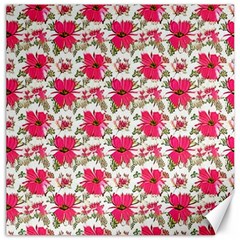 Retro 1880s Flowers Pattern 14 Canvas 20  X 20 