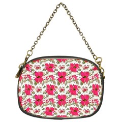 Retro 1880s Flowers Pattern 14 Chain Purse (one Side)