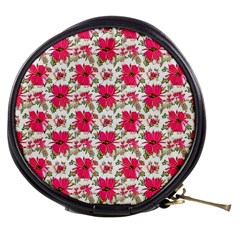 Retro 1880s Flowers Pattern 14 Mini Makeup Bag