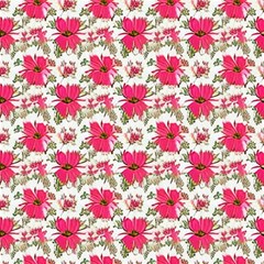 Retro 1880s Flowers Pattern 14 Play Mat (square) by violetheavensky