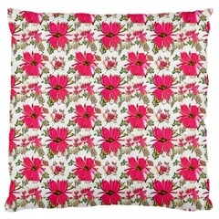 Retro 1880s Flowers Pattern 14 Standard Premium Plush Fleece Cushion Case (one Side)