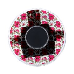 Retro 1880s Flowers Pattern 14 On-the-go Memory Card Reader by violetheavensky