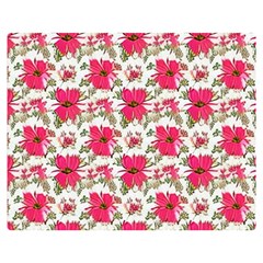 Retro 1880s Flowers Pattern 14 Premium Plush Fleece Blanket (medium) by violetheavensky