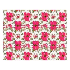 Retro 1880s Flowers Pattern 14 Premium Plush Fleece Blanket (large) by violetheavensky