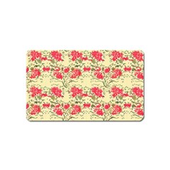 Retro 1880s Flowers Pattern 18 Magnet (name Card) by violetheavensky