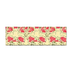 Retro 1880s Flowers Pattern 18 Sticker Bumper (10 Pack)