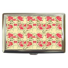 Retro 1880s Flowers Pattern 18 Cigarette Money Case