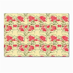 Retro 1880s Flowers Pattern 18 Postcard 4 x 6  (pkg Of 10) by violetheavensky