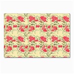 Retro 1880s Flowers Pattern 18 Postcard 4 x 6  (Pkg of 10) Front