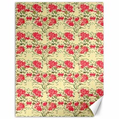 Retro 1880s Flowers Pattern 18 Canvas 12  X 16 