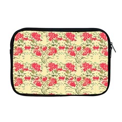 Retro 1880s Flowers Pattern 18 Apple Macbook Pro 17  Zipper Case