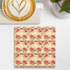 Retro 1880s Flowers Pattern 18 Uv Print Square Tile Coaster 