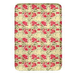 Retro 1880s Flowers Pattern 18 Rectangular Glass Fridge Magnet (4 Pack)