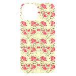 Retro 1880s Flowers Pattern 18 iPhone 15 Black UV Print PC Hardshell Case Front