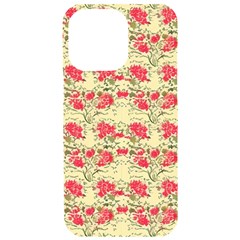 Retro 1880s Flowers Pattern 18 Iphone 15 Pro Max Black Uv Print Pc Hardshell Case