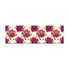 Retro 1880s Flowers Pattern 21 Sticker Bumper (10 Pack)