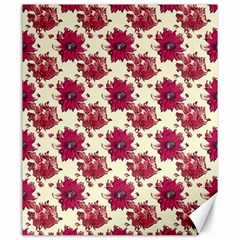 Retro 1880s Flowers Pattern 21 Canvas 20  X 24 