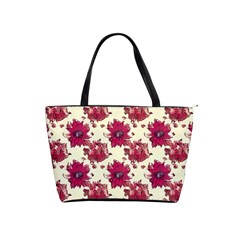 Retro 1880s Flowers Pattern 21 Classic Shoulder Handbag