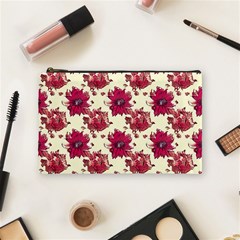 Retro 1880s Flowers Pattern 21 Cosmetic Bag (medium) by violetheavensky