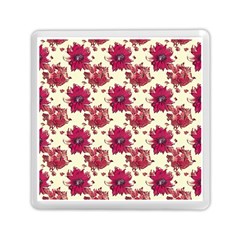 Retro 1880s Flowers Pattern 21 Memory Card Reader (square)