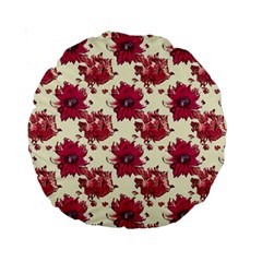 Retro 1880s Flowers Pattern 21 Standard 15  Premium Round Cushions by violetheavensky