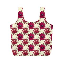 Retro 1880s Flowers Pattern 21 Full Print Recycle Bag (m)