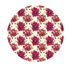 Retro 1880s Flowers Pattern 21 Mini Round Pill Box (pack Of 5)