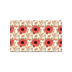 Retro 1880s Flowers Pattern 23 Sticker (rectangular) by violetheavensky