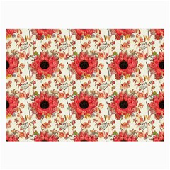 Retro 1880s Flowers Pattern 23 Large Glasses Cloth (2 Sides)