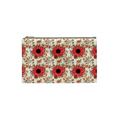 Retro 1880s Flowers Pattern 23 Cosmetic Bag (small)