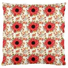 Retro 1880s Flowers Pattern 23 Standard Premium Plush Fleece Cushion Case (one Side)