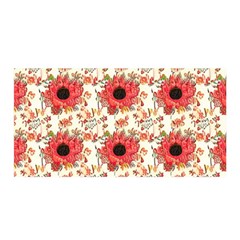 Retro 1880s Flowers Pattern 23 Satin Wrap 35  X 70 