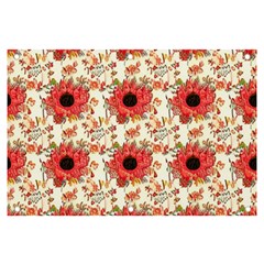 Retro 1880s Flowers Pattern 23 Banner And Sign 6  X 4 