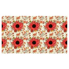 Retro 1880s Flowers Pattern 23 Banner And Sign 7  X 4 