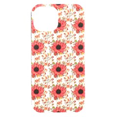 Retro 1880s Flowers Pattern 23 Iphone 15 Plus Black Uv Print Pc Hardshell Case by violetheavensky