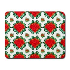 Retro 1880s Flowers Pattern 13 Small Mousepad by violetheavensky