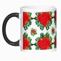 Retro 1880s Flowers Pattern 13 Morph Mug by violetheavensky