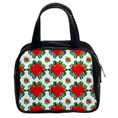 Retro 1880s Flowers Pattern 13 Classic Handbag (two Sides)