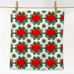 Retro 1880s Flowers Pattern 13 Face Towel