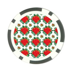 Retro 1880s Flowers Pattern 13 Poker Chip Card Guard (10 Pack)