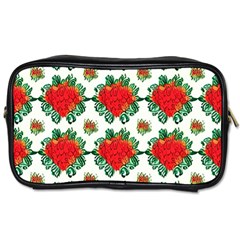 Retro 1880s Flowers Pattern 13 Toiletries Bag (one Side) by violetheavensky