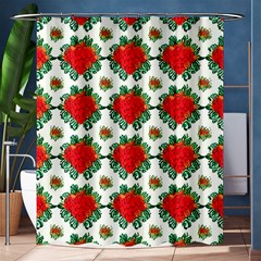 Retro 1880s Flowers Pattern 13 Shower Curtain 60  X 72  (medium)  by violetheavensky