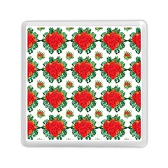 Retro 1880s Flowers Pattern 13 Memory Card Reader (square)