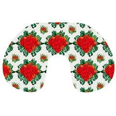 Retro 1880s Flowers Pattern 13 Travel Neck Pillow