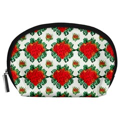 Retro 1880s Flowers Pattern 13 Accessory Pouch (large)