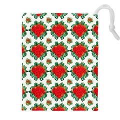 Retro 1880s Flowers Pattern 13 Drawstring Pouch (5xl)