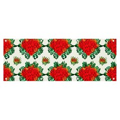 Retro 1880s Flowers Pattern 13 Banner And Sign 8  X 3  by violetheavensky