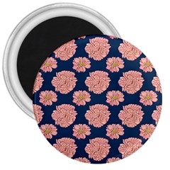 Retro 1880s Flowers Pattern 16 3  Magnets