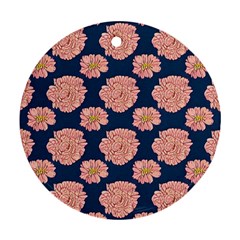 Retro 1880s Flowers Pattern 16 Ornament (round) by violetheavensky