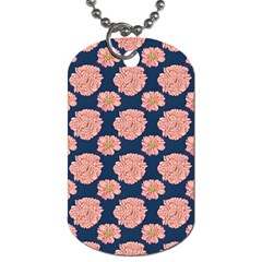 Retro 1880s Flowers Pattern 16 Dog Tag (two Sides)